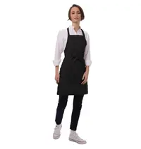 ChefWorks Halterschort | Polyester/Katoen | Zwart | 775x610mm