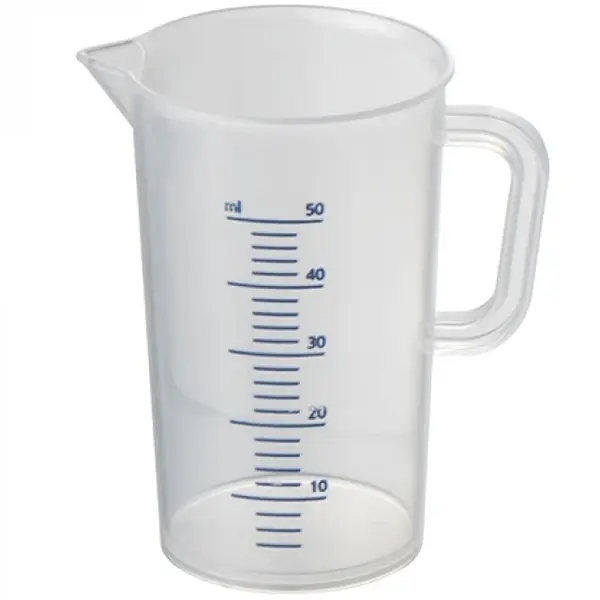 Maatbeker | Kunststof | Maatverdeling | 0.05L | Ø40x70(h)mm