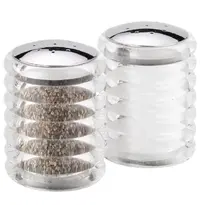 Cole & Mason Peper-/Zoutstrooiers | Kunststof/Verchroomd | 2 Stuks | 70(h)mm