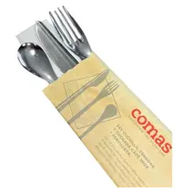 Comas Besteksets | RVS | Incl. Papiertassen | 50 Stuks