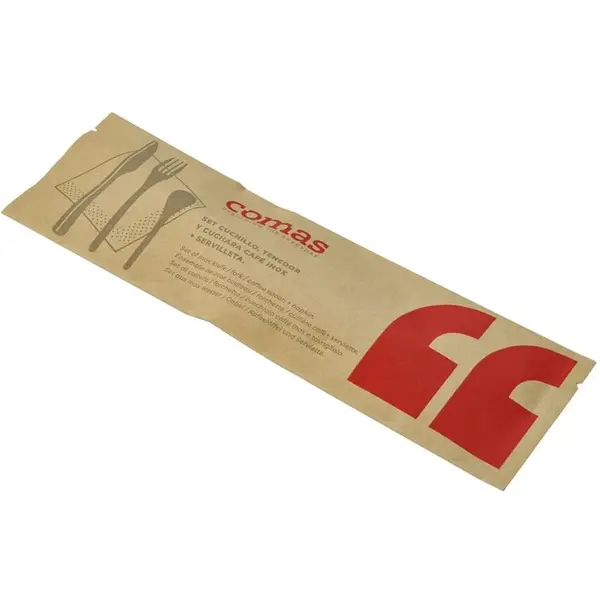 Besteksets | RVS | Incl. Papiertassen | 50 Stuks