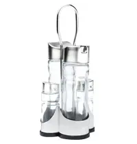 Comas Menage | RVS/Glas | 4-delig | 110x106x218(h)mm