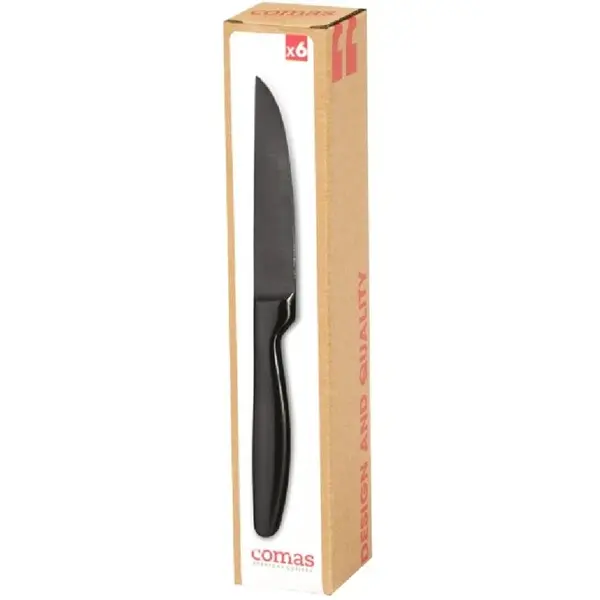 Steakmessen | BOJ SATIN | RVS | 6 Stuks | Lengte 221mm