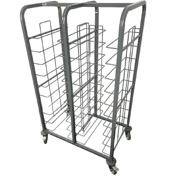 Regaalwagen | Staal | 2x 10 Etages (360x460) | Wielen (Geremd) | 1095x405x1500(h)mm