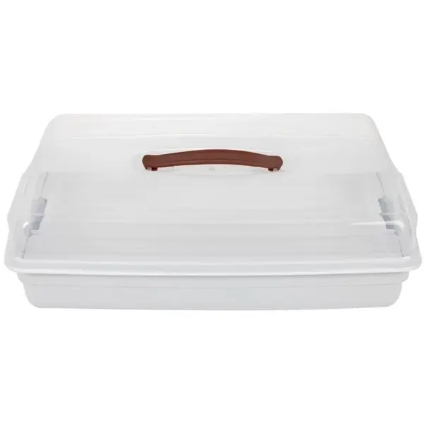 Voedselcontainer | Kunststof (BPA-Vrij) | Wit/Transparant | 450x295x1110(h)mm