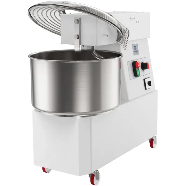 Deegmenger | 17kg/22L | 2 Snelheden | Vaste Kop + Kom | 1.1kW (400V) | Wielen (Geremd) | 400x700x680(h)mm