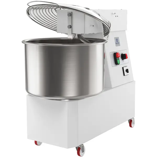 Deegmenger | 25kg/33L | 2 Snelheden | Vaste Kop + Kom | 1.1kW (400V) | Wielen (Geremd) | 450x740x730(h)mm
