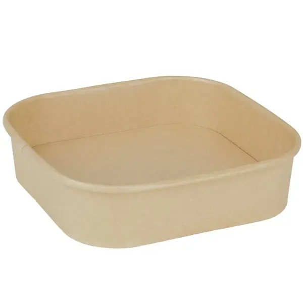 Voedselcontainers | Papier | Recyclebaar | 1.2L | 300 Stuks | 170x170x20mm
