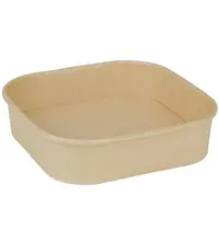 Fiesta Recyclable Voedselcontainers | Papier | Recyclebaar | 1.4L | 300 Stuks | 170x170x20mm