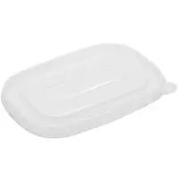 Fiesta Recyclable Deksels | Kunststof | Recyclebaar | Fiesta Recyclable Voedselcontainers GAS-HW621/HW622 | 300 Stuks | 173x123x16(h)mm