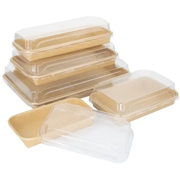 Deksels | Kunststof | Recyclebaar | Fiesta Recyclable Sushibakjes GAS-HX286 | 300 Stuks