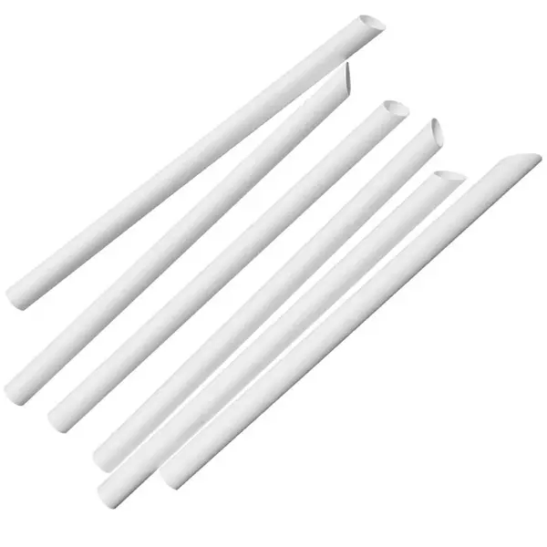 Rietjes | Papier | Wit | Composteerbaar | 150 Stuks | Ø12x210(h)mm