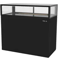 SAYL Neutrale Vitrine | INTEGRA | Zwart | 1 Niveau | Wielen (Geremd) | 1200x600x1150(h)mm 