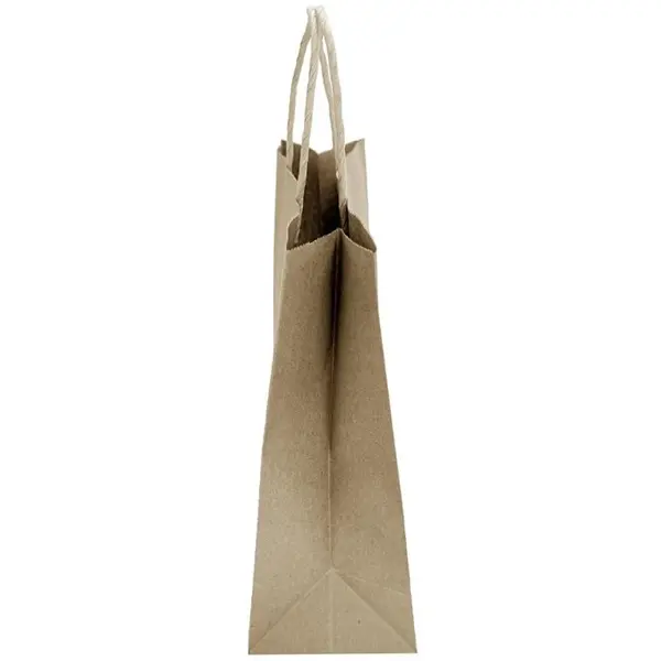 Draagtassen | Papier | Bruin | Recyclebaar | 250 Stuks | 180x95x217(h)mm