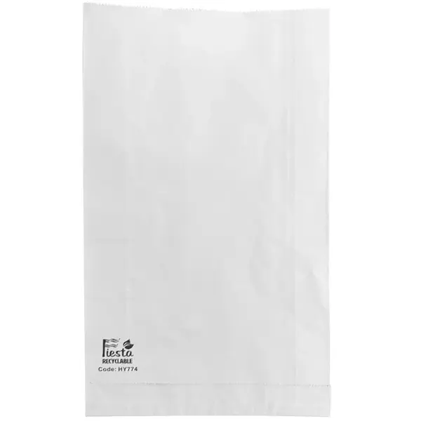 Voedselzakken | Papier | Wit | Recyclebaar | Foliegevoerd | 500 Stuks | 180x60x305(h)mm