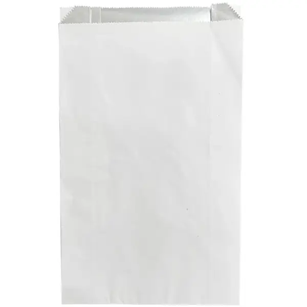 Voedselzakken | Papier | Wit | Recyclebaar | Foliegevoerd | 500 Stuks | 180x60x305(h)mm