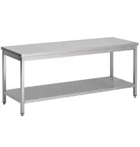 Gastro M Werktafel | RVS | Bodemschap | 2000x600x880/930(h)mm