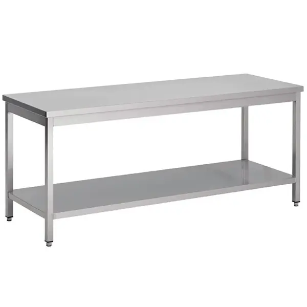Werktafel | RVS | Bodemschap | 2000x600x880/930(h)mm