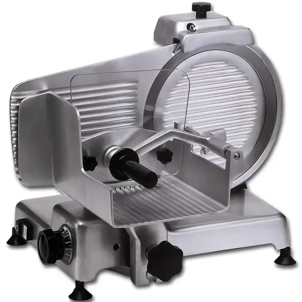 Vleessnijmachine | Mes Ø350mm | Capaciteit 265x265/340x265/Ø265mm | Snijdikte 0-24mm (Traploos) | 0.38kW (400V) | 700x630x560(h)mm