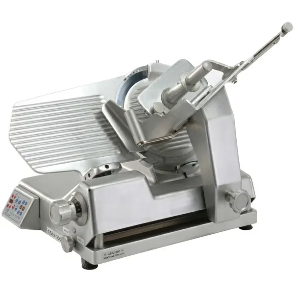 Vleessnijmachine | Mes Ø330mm | Capaciteit 130x130/275x130/Ø200mm | Snijdikte 0-24mm (Traploos) | 0.38kW (230V) | 690x578x531(h)mm