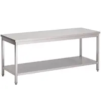 Gastro M Werktafel | RVS | Bodemschap | Diepte 700 | Hoogte 850/920 | Breedte 1200-1800