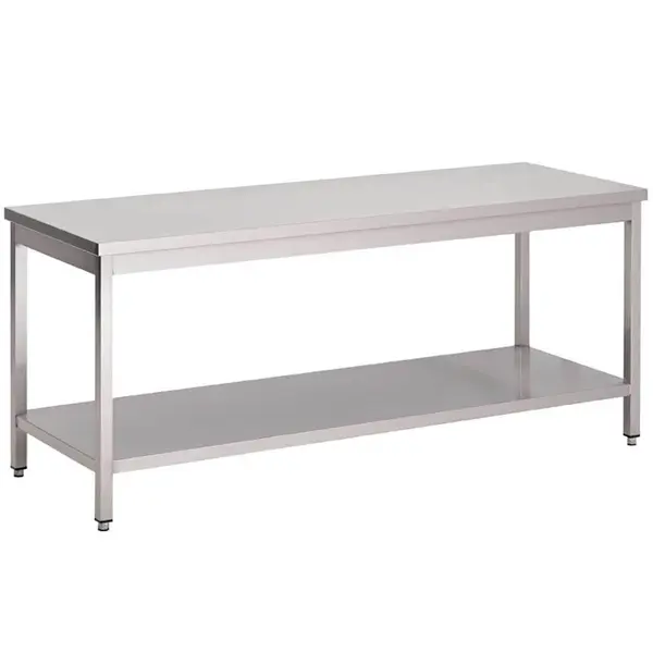 Werktafel | RVS | Bodemschap | Diepte 700 | Hoogte 850/920 | Breedte 1200-1800