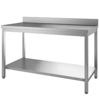 Gastro M Werktafel | RVS | Bodemschap | Achteropstand | 1500x700x850/920(h)mm
