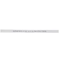 Gastronoble Hygiënestickers | Papier | "SANIFIED FOR YOUR PROTECTION" | 250 Stuks | 501x24(h)mm