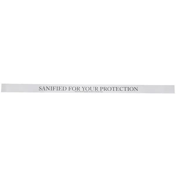 Hygiënestickers | Papier | "SANIFIED FOR YOUR PROTECTION" | 250 Stuks | 501x24(h)mm