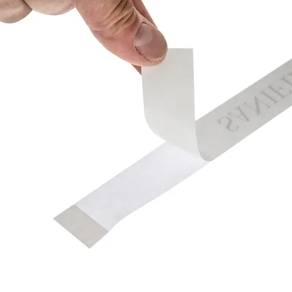 Hygiënestickers | Papier | "SANIFIED FOR YOUR PROTECTION" | 250 Stuks | 501x24(h)mm