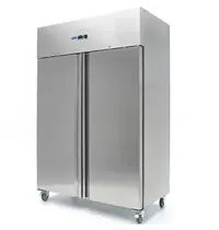 Maxima Koelkast | 800L | RVS | -2°C/+10°C | Geforceerd | Wielen (Geremd) | 1340x750x2020(h)mm