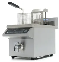 Maxima Inductiefriteuse | Elektrisch | 8L | 60–190°C | 3.5kW (230V) | Aftapkraan | Timer / Programmering | 290x590x410(h)mm