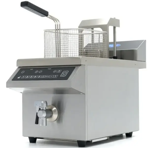 Inductiefriteuse | Elektrisch | 8L | 60–190°C | 3.5kW (230V) | Aftapkraan | Timer / Programmering | 290x590x410(h)mm