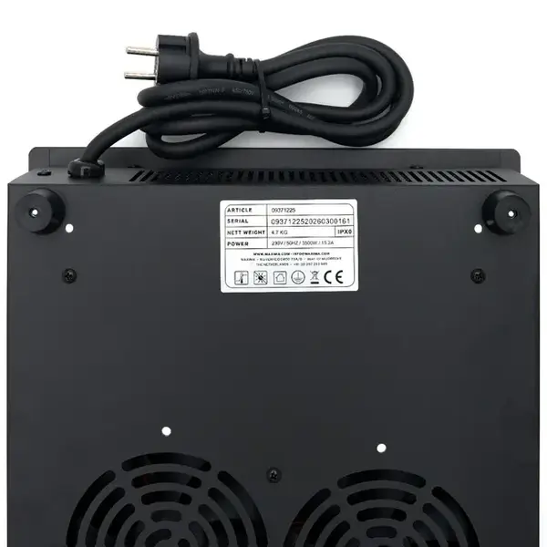 Inductiekookplaat | Inbouwmodel | 1 Kookpunt | 3.5kW (230V) | 320x340x95(h)mm