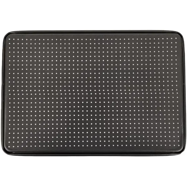 Bakplaat | CRUSTY BAKE | Carbonstaal (Antiaanbaklaag) | Geperforeerd | 390x270x20(h)mm
