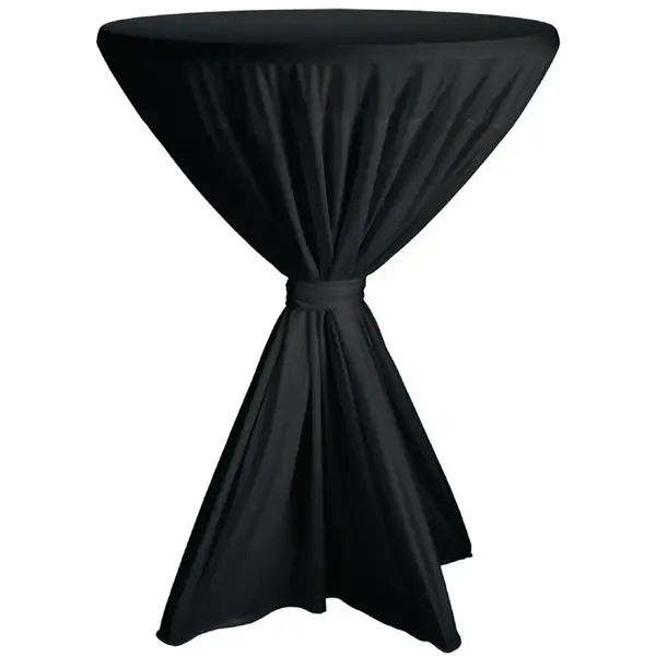 Tafelrok | Polyester | Zwart | Ø900mm