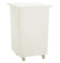 Gastronoble Ingrediëntenbak | Kunststof | Wit | 118L | Wielen | Incl.Deksel | 460x460x760(h)mm 