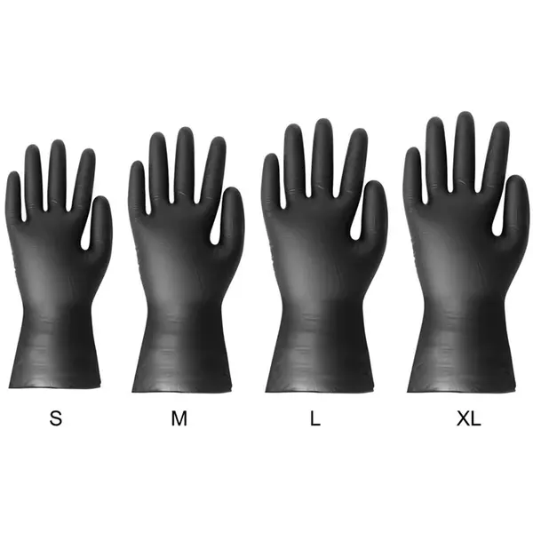 Handschoenen | Kunststof | Zwart | Poedervrij | 100 Stuks