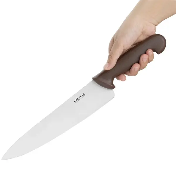 Koksmes | RVS | Bruin (Gegaard Vlees) | HACCP | Lengte 380mm