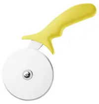 Hygiplas Pizzasnijder | RVS Mes (Ø102mm) | Geel | HACCP | Lengte 230mm