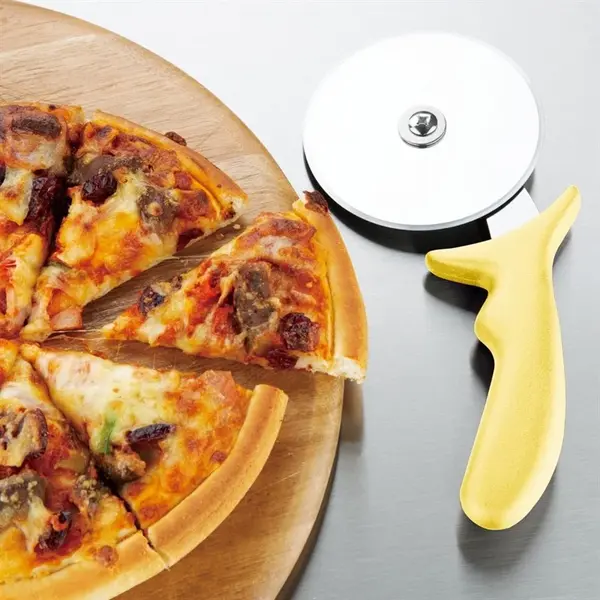 Pizzasnijder | RVS Mes (Ø102mm) | Geel | HACCP | Lengte 230mm