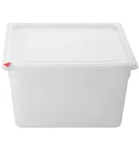 Hygiplas Voedseldozen | Kunststof | Transparant | 16.1L | 2/3 GN | 4 stuks | Incl. Deksels | Incl. HACCP Kleurclips | 354x325x200(h)mm