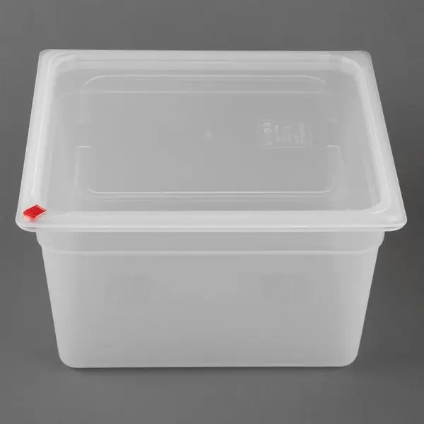 Voedseldozen | Kunststof | Transparant | 16.1L | 2/3 GN | 4 stuks | Incl. Deksels | Incl. HACCP Kleurclips | 354x325x200(h)mm