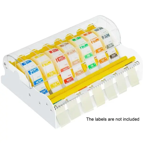 Multi-Etikettendispenser | Metaal | Incl. Deksel | 291x210x134(h)mm