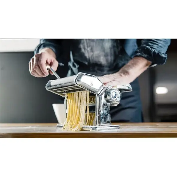 Pastamachine | IPASTA | Handmatig | Cap. 150mm | Instelbare Dikte (2-6.5mm) | Tagliatelle + Fettuccine