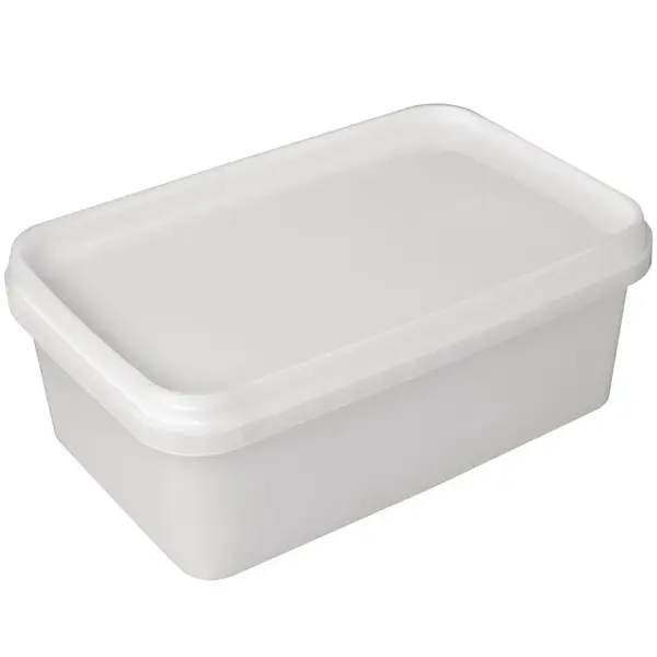 Roomijsbakken | Kunststof | Wit | 1.2L | 40 Stuks | 127x73x192(h)mm