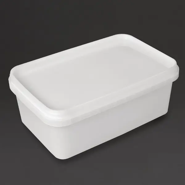 Roomijsbakken | Kunststof | Wit | 1.2L | 40 Stuks | 127x73x192(h)mm