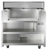 Electrolux Kookstation | LiberoPro | RVS | 2 Kookunits | Stopcontacten (2x 230V + 2x 400V) | 15kW (400V) | Wielen (Geremd) | 1231x788x1284(h)mm 