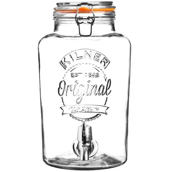 Drankendispenser | Glas | 5L | Klemdeksel | 315(h)mm