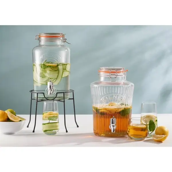 Drankendispenser | Glas | 5L | Klemdeksel | 315(h)mm